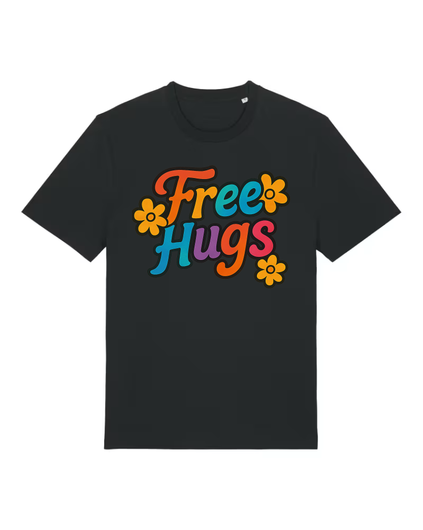 Free Hugs Premium Bio T-Shirt 100 % Bio-Baumwolle Unisex