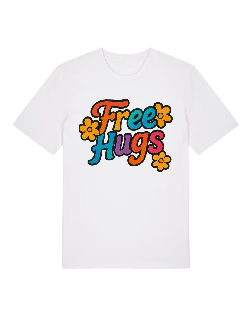 Free Hugs Premium Bio T-Shirt 100 % Bio-Baumwolle Unisex