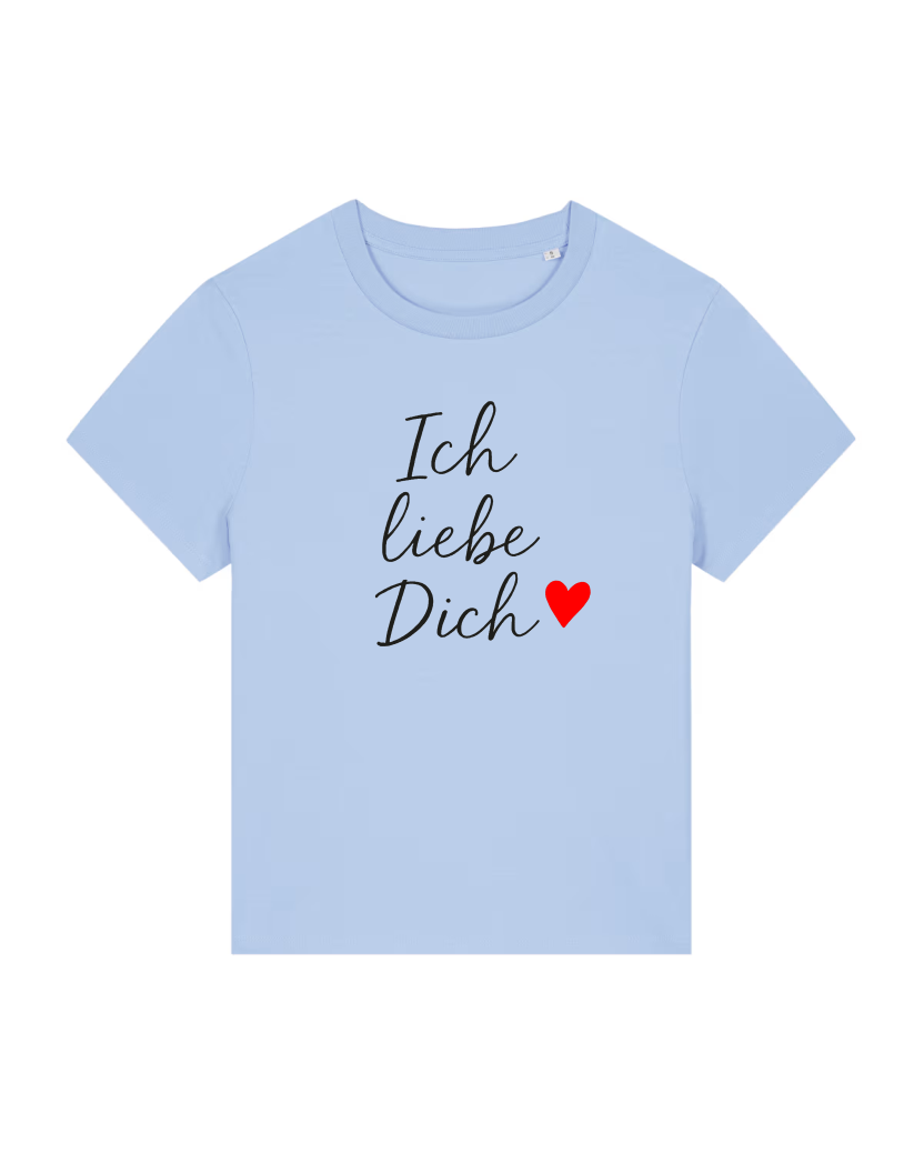 Ich liebe Dich Lady Premium T-Shirt 100 % Bio-Baumwolle