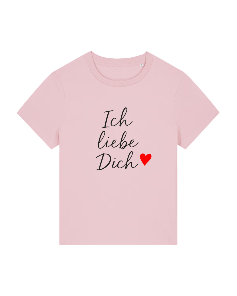 Ich liebe Dich Lady Premium T-Shirt 100 % Bio-Baumwolle