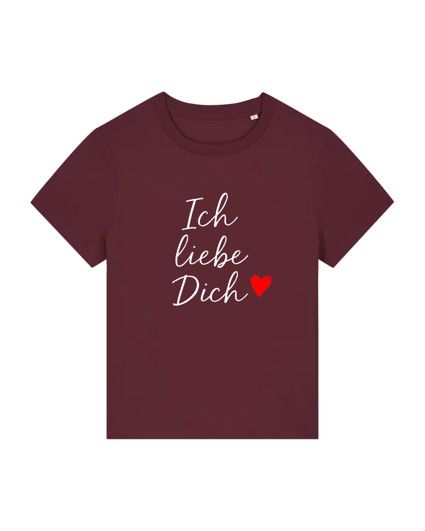 Ich liebe Dich Lady Premium T-Shirt 100 % Bio-Baumwolle