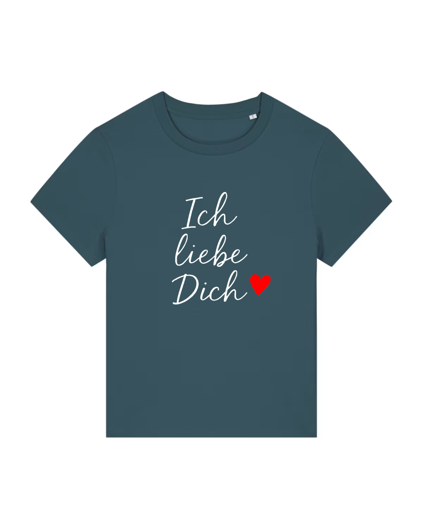 Ich liebe Dich Lady Premium T-Shirt 100 % Bio-Baumwolle