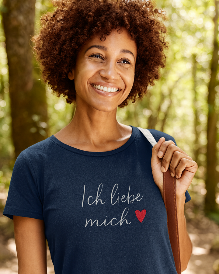 Ich liebe mich Lady Premium Bio T-Shirt 100 % Bio-Baumwolle