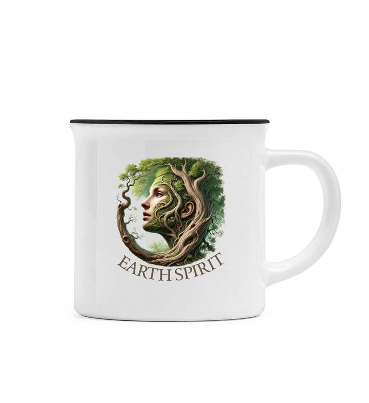 Earth Spirit Keramiktasse Retro-Stil