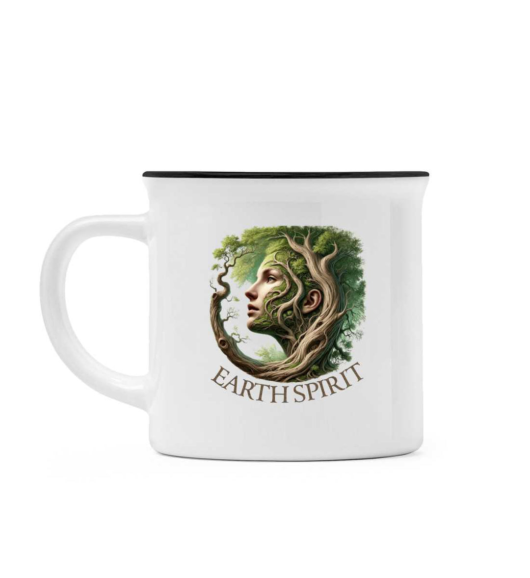Earth Spirit Keramiktasse Retro-Stil