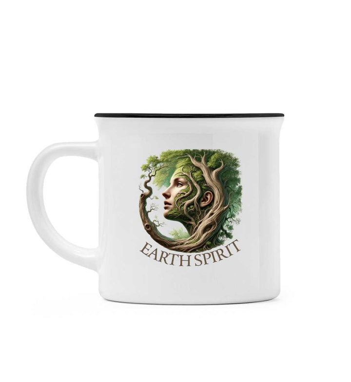 Earth Spirit Keramiktasse Retro-Stil