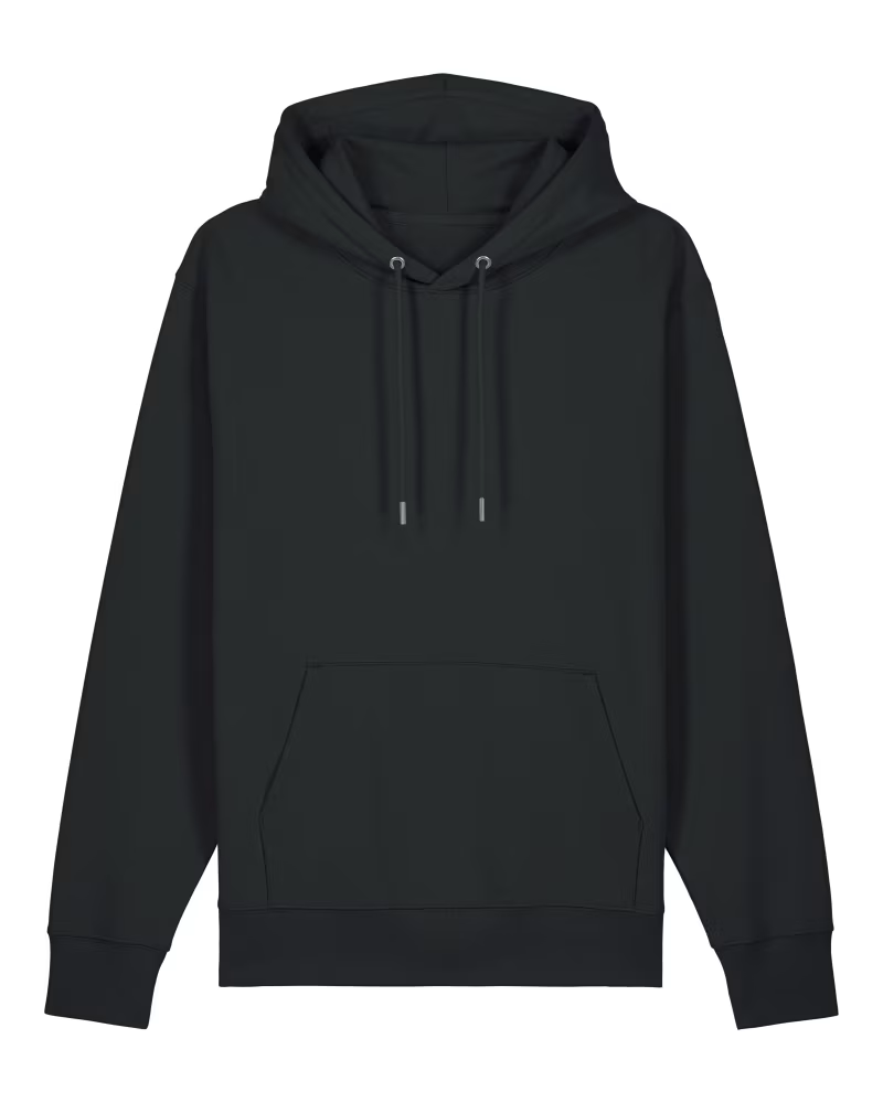 Mystik Wolf Premium Bio Hoodie 100 % Bio-Baumwolle Rückendruck