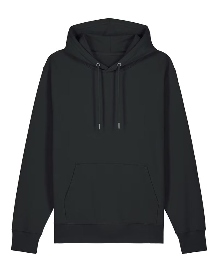 Mystik Wolf Premium Bio Hoodie 100 % Bio-Baumwolle Rückendruck