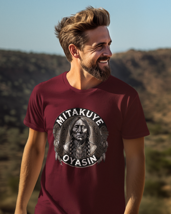 Mitakuye Oyasin Premium Bio T-Shirt 100 % Bio-Baumwolle Unisex