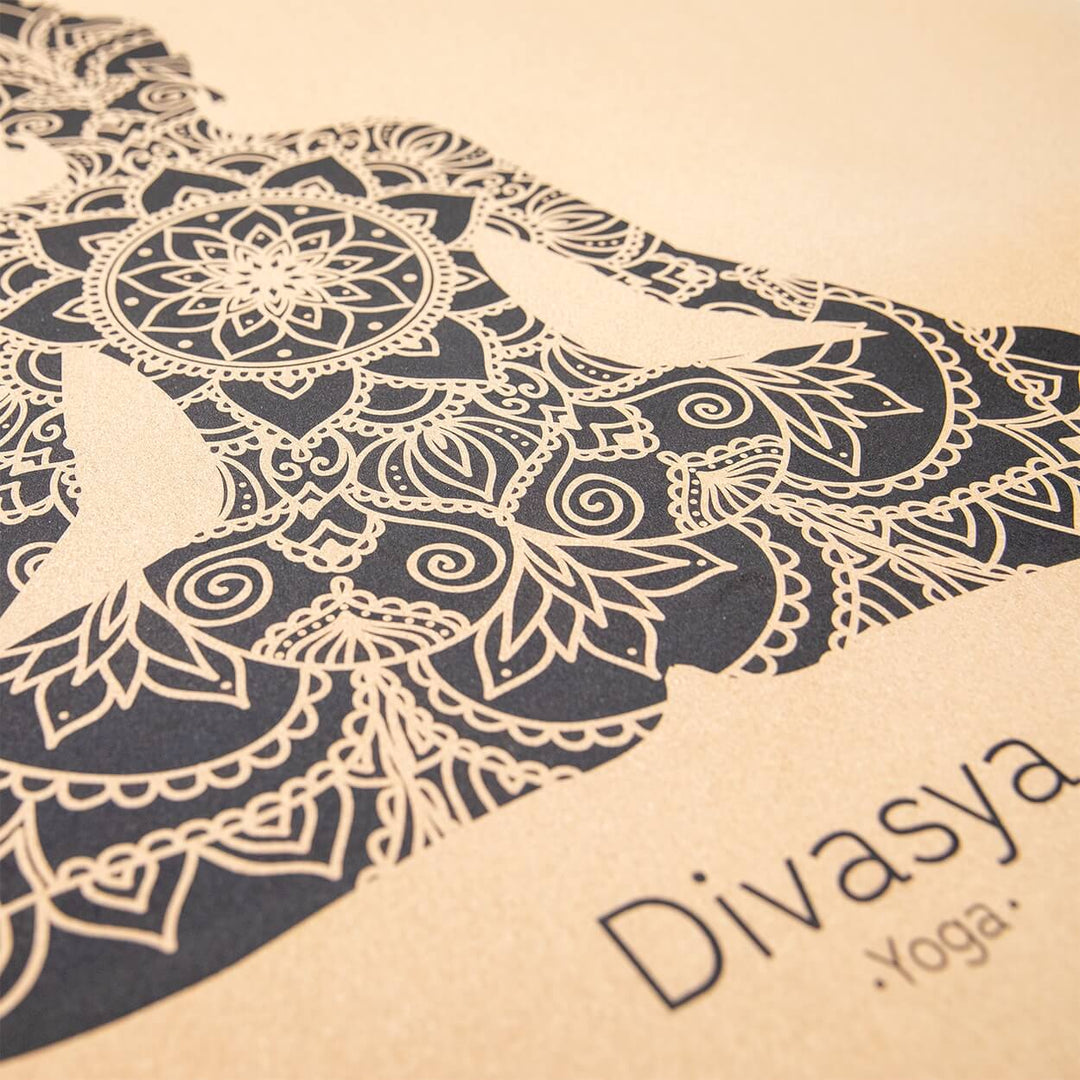 Meditationsmatte aus Kork & Naturkautschuk, 100 % natürlich