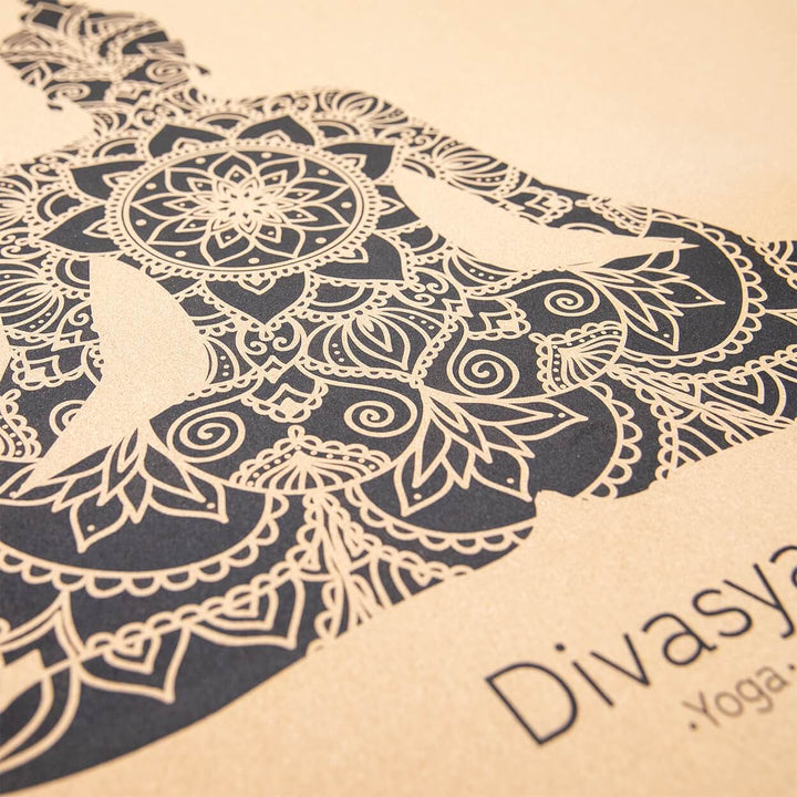 Meditationsmatte aus Kork & Naturkautschuk, 100 % natürlich