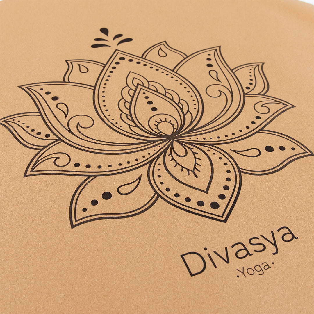 Meditationsmatte aus Kork & Naturkautschuk, 100 % natürlich