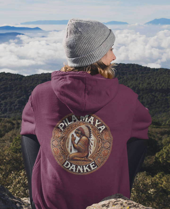 Pilamaya  Premium Bio Hoodie 100% Bio-Baumwolle Rückendruck