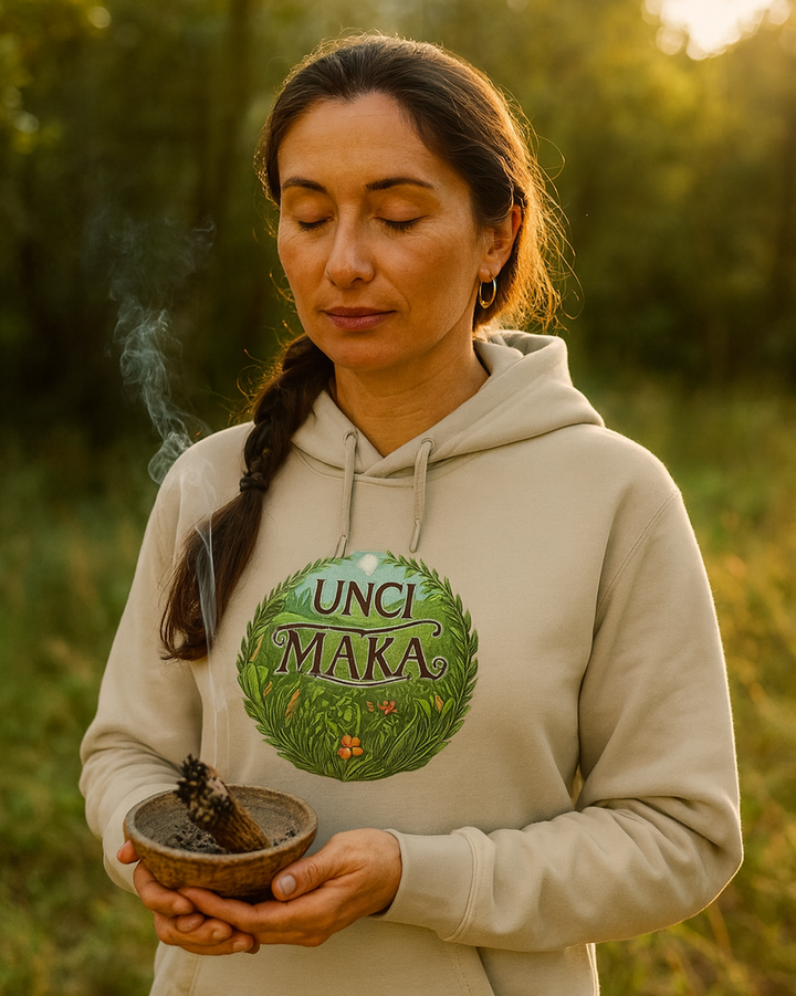 Unci Maka Premium Organic Hoodie 100% Organic Cotton