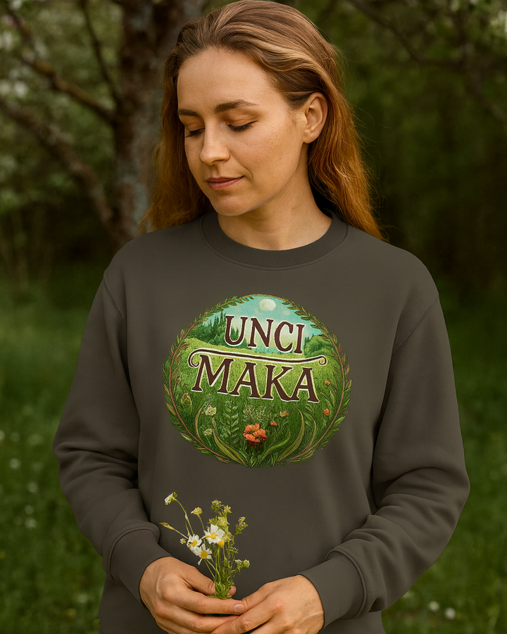 Unci Maka Premium Sweatshirt 100 % Bio-Baumwolle Unisex