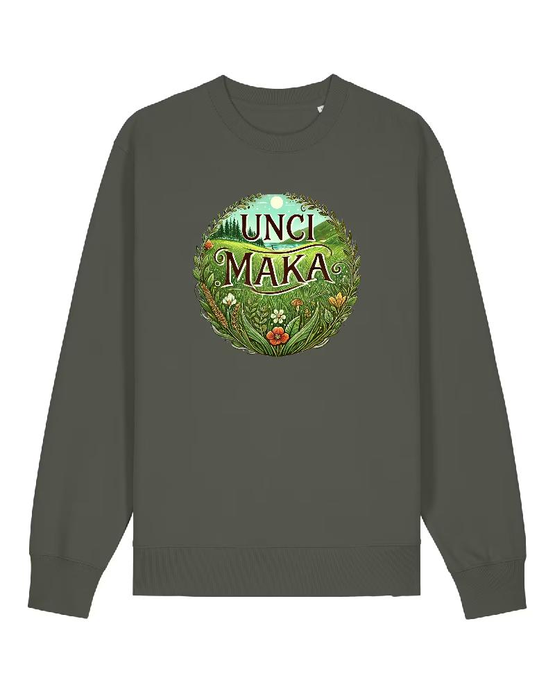 Unci Maka Premium Sweatshirt 100 % Bio-Baumwolle Unisex