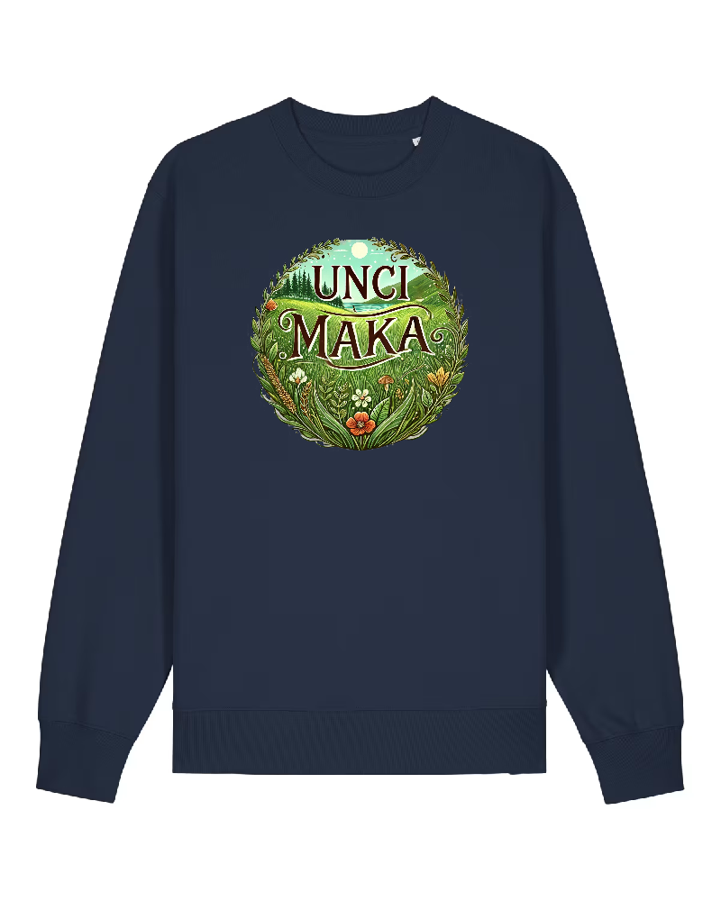 Unci Maka Premium Sweatshirt 100 % Bio-Baumwolle Unisex
