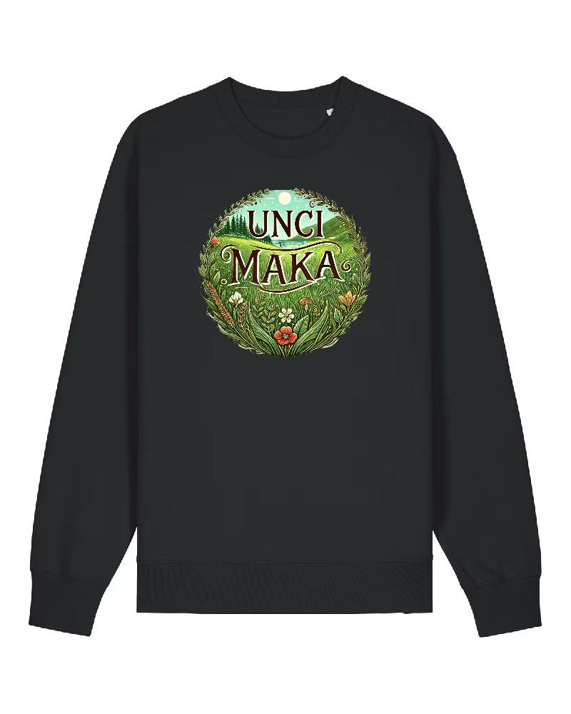 Unci Maka Premium Sweatshirt 100 % Bio-Baumwolle Unisex