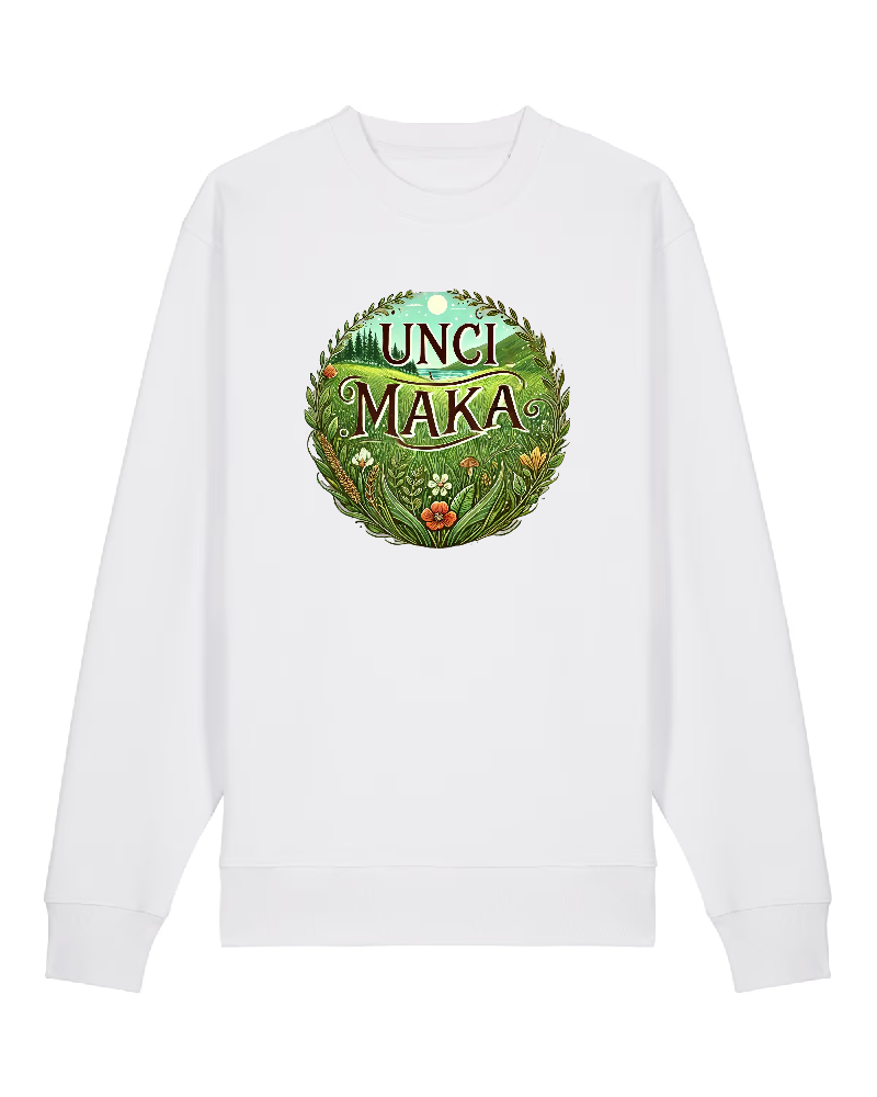Unci Maka Premium Sweatshirt 100 % Bio-Baumwolle Unisex