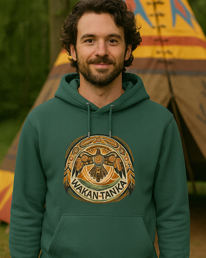 Wakan Tanka  Premium Bio Hoodie 100 % Bio-Baumwolle Unisex