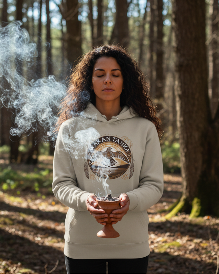 Wakan Tanka  Premium Bio Hoodie 100 % Bio-Baumwolle Unisex