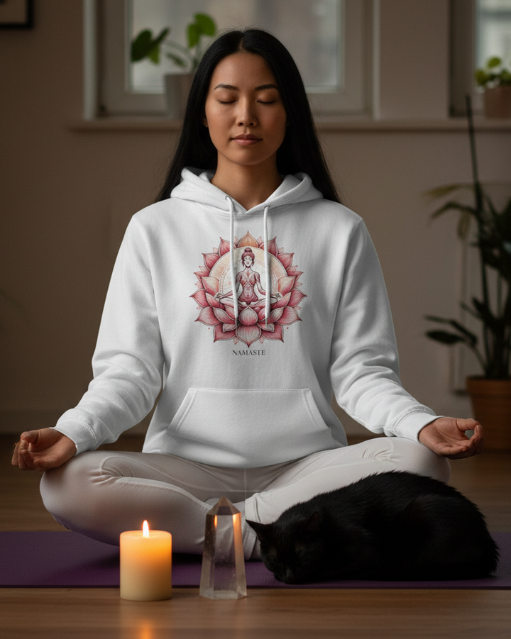Namaste Essence Premium Bio Hoodie 100 % Bio-Baumwolle Unisex