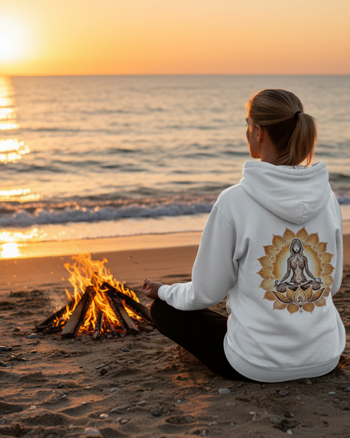 Sonnenlotus Kapuzenjacke Organic Zipper