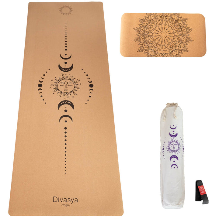 Yoga Set: SUPPORT: Matte & Pad aus Kork & Naturkautschuk 100 % natürlich