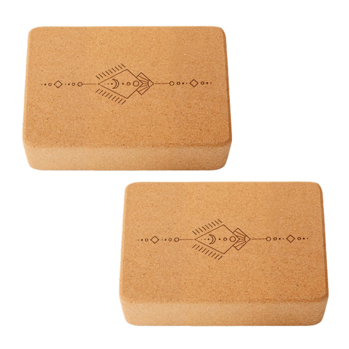 Yoga Set STARTER: Kork Yogamatte mit 2x Yogablock, 100 % natürlich