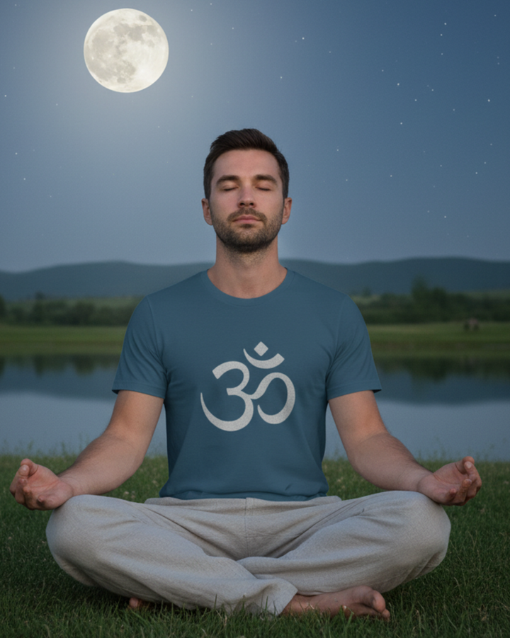 OM Silber Premium T-Shirt 100 % Bio-Baumwolle