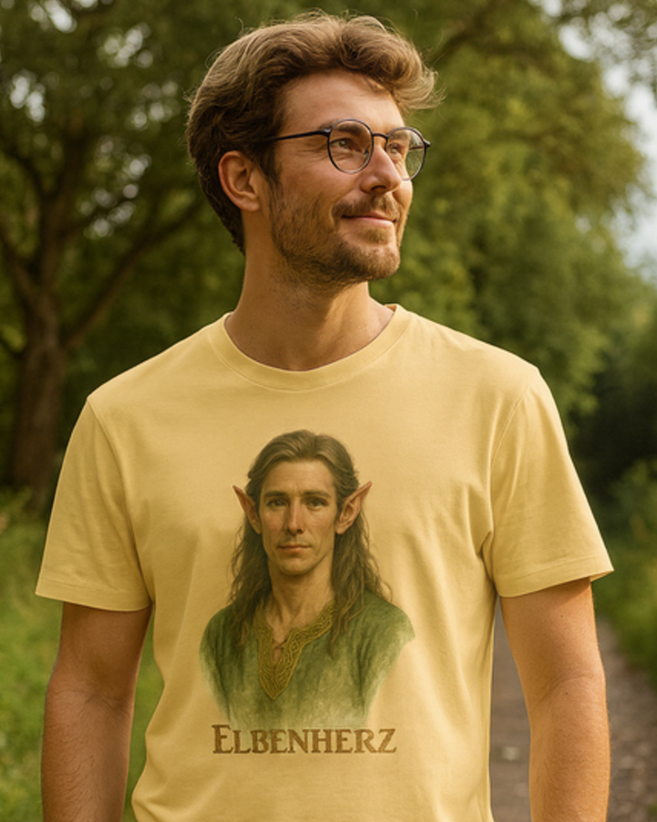 Elbenherz Premium Bio T-Shirt 100 % Bio Baumwolle Unisex