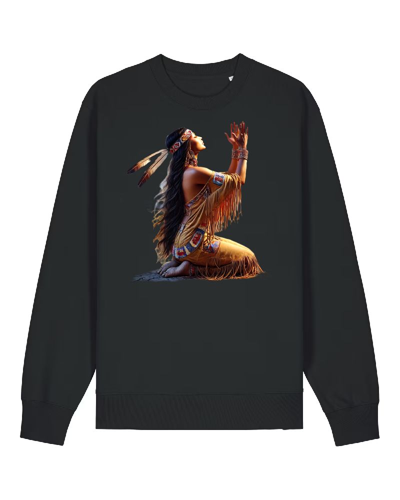 Tochter der Erde Premium Sweatshirt 100 % Bio-Baumwolle Unisex