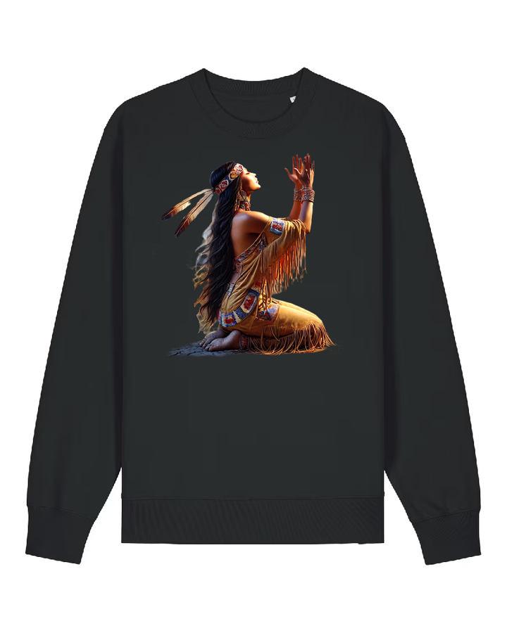 Tochter der Erde Premium Sweatshirt 100 % Bio-Baumwolle Unisex